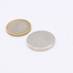 Aimant Néodyme Disque N35 diamètre 25x3mm